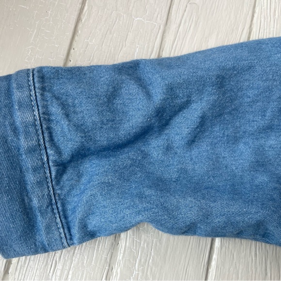 Vintage Baby Gap Denim-like Soft Jacket Baby Girl Size 2 - Picture 5 of 11